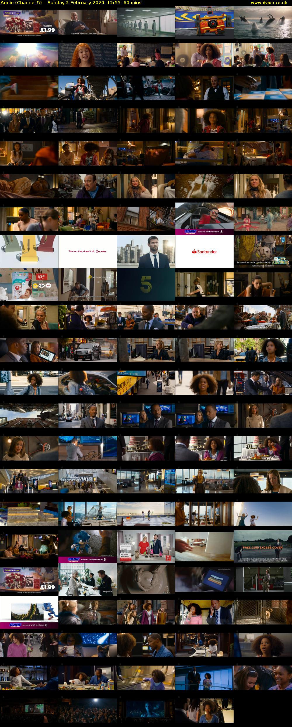 Annie (Channel 5) Sunday 2 February 2020 12:55 - 13:55