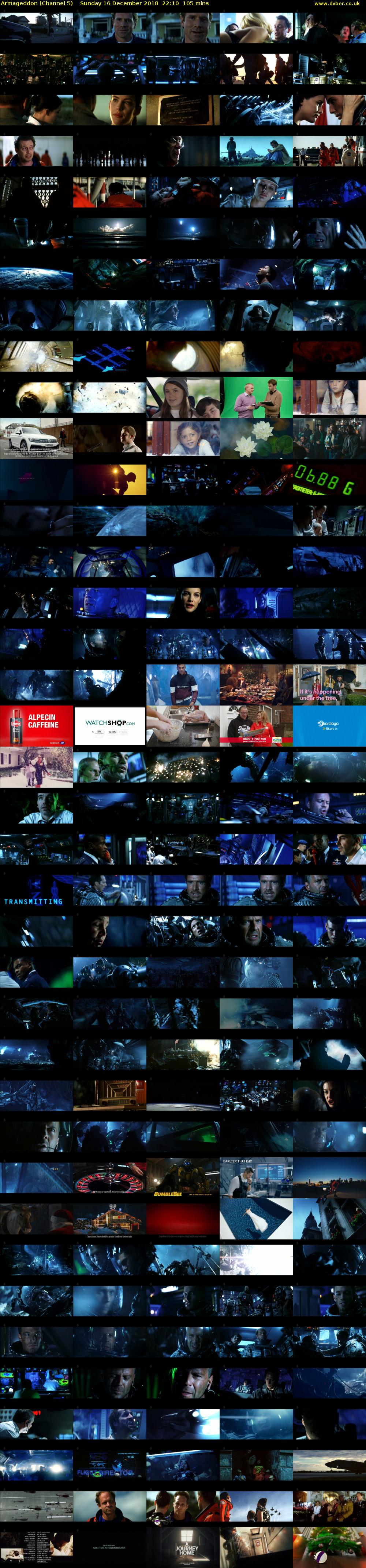 Armageddon (Channel 5) Sunday 16 December 2018 22:10 - 23:55