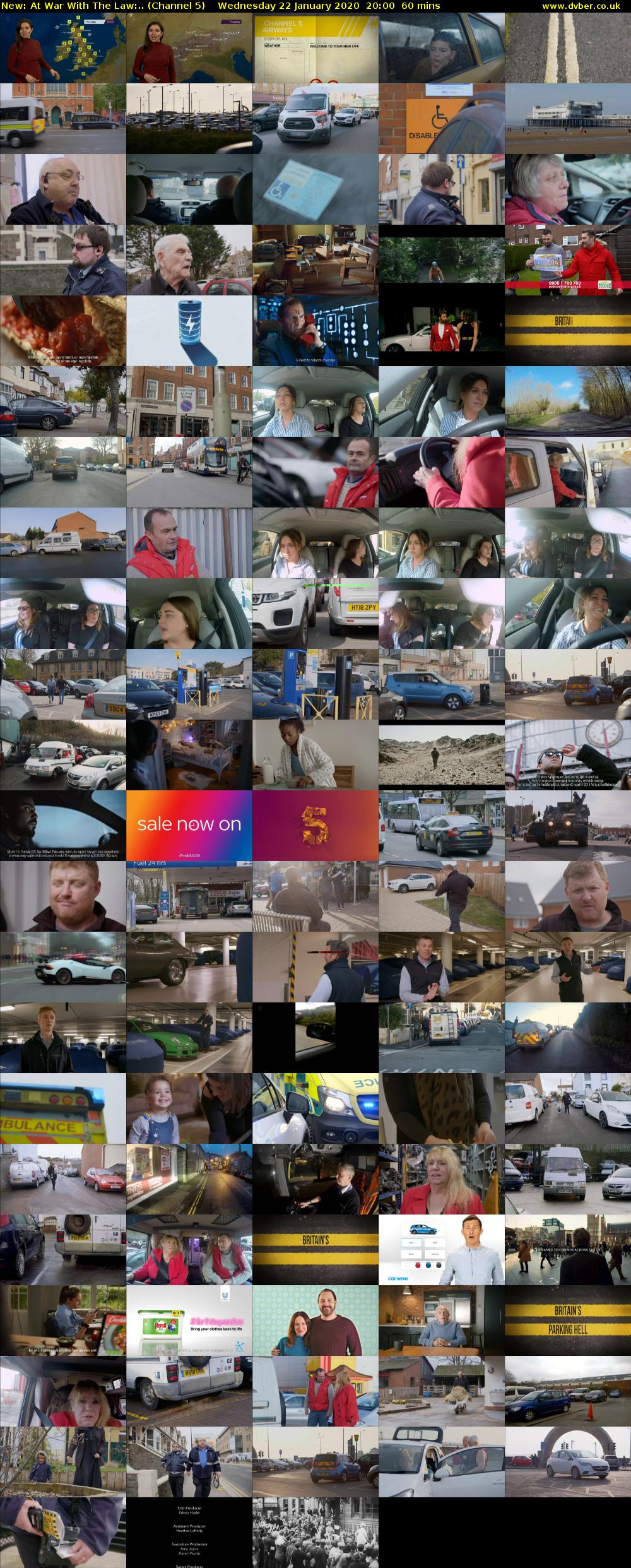 At War With The Law:.. (Channel 5) Wednesday 22 January 2020 20:00 - 21:00