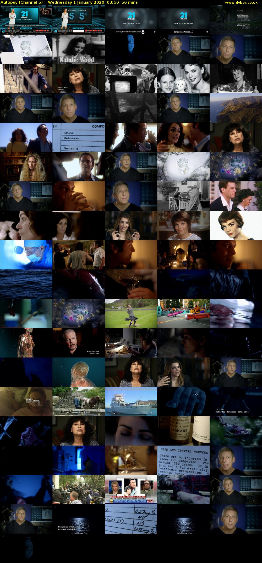 Autopsy (Channel 5) Wednesday 1 January 2020 03:50 - 04:40