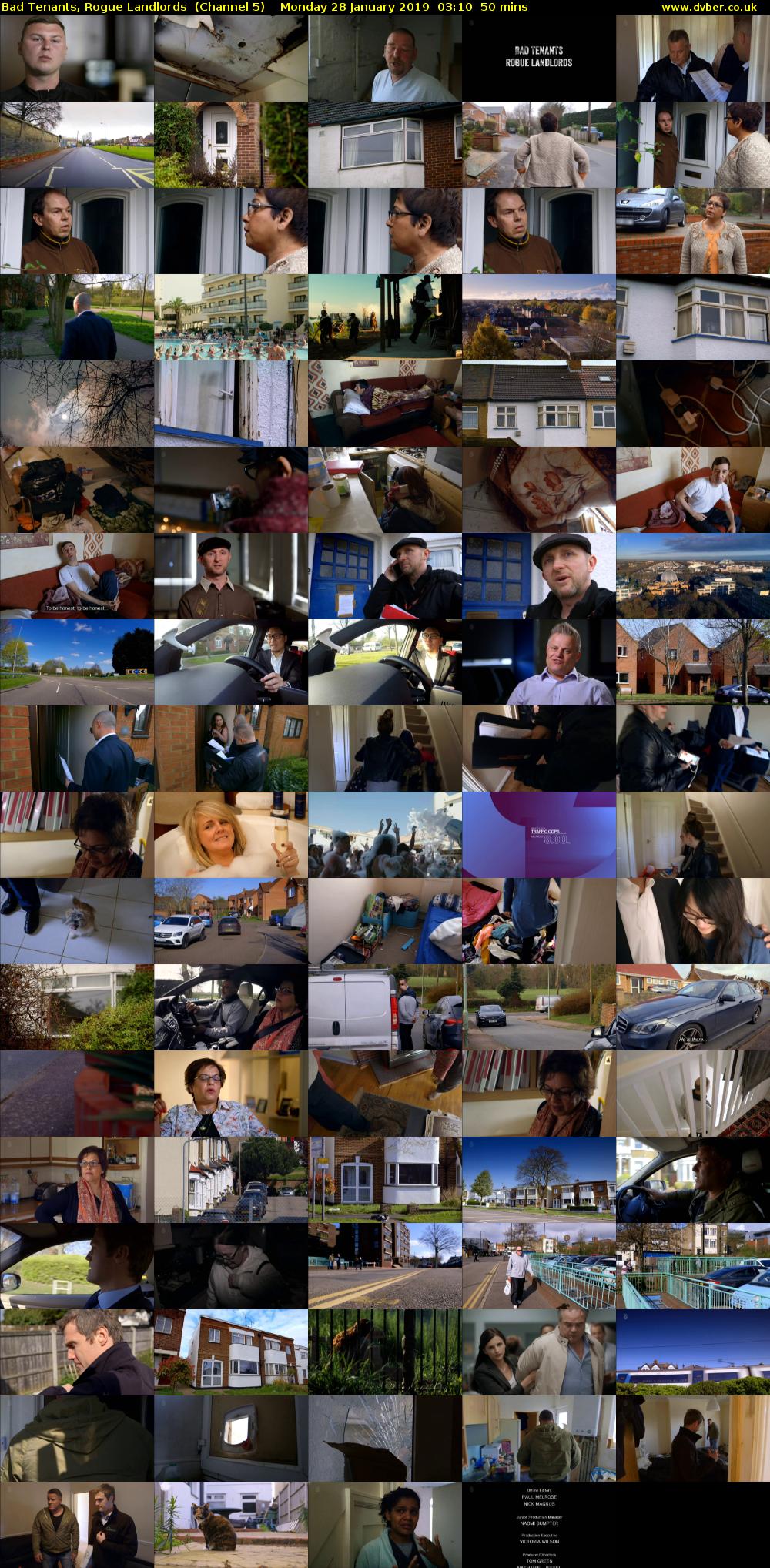 Bad Tenants, Rogue Landlords  (Channel 5) Monday 28 January 2019 03:10 - 04:00
