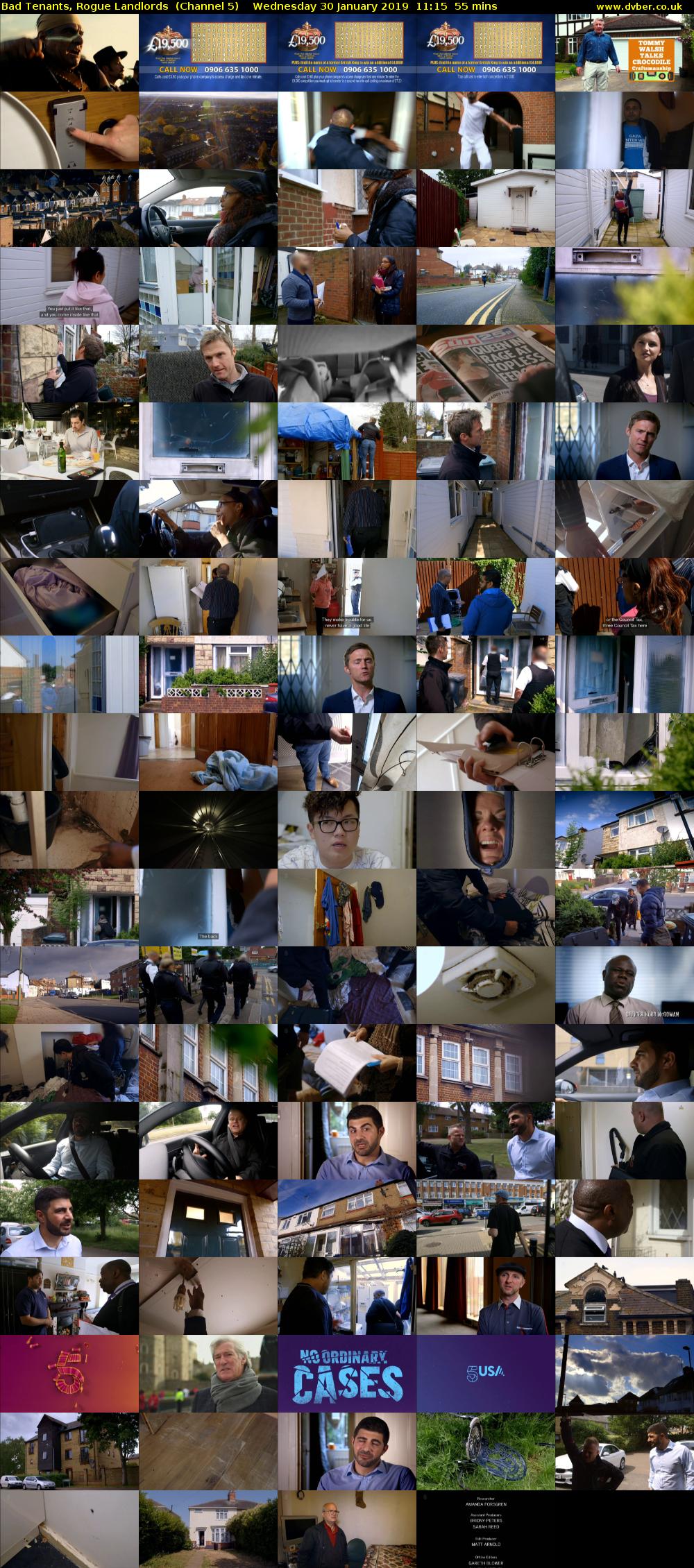 Bad Tenants, Rogue Landlords  (Channel 5) Wednesday 30 January 2019 11:15 - 12:10