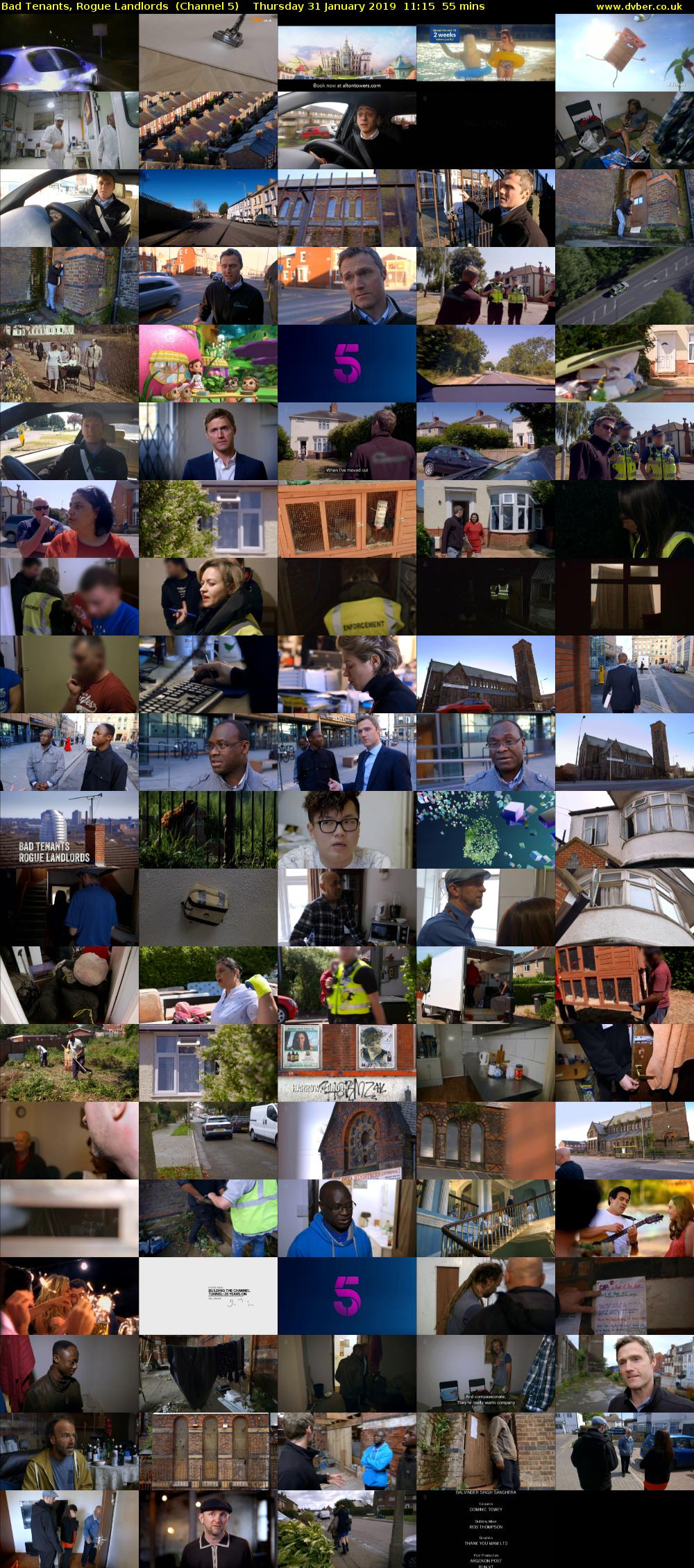Bad Tenants, Rogue Landlords  (Channel 5) Thursday 31 January 2019 11:15 - 12:10
