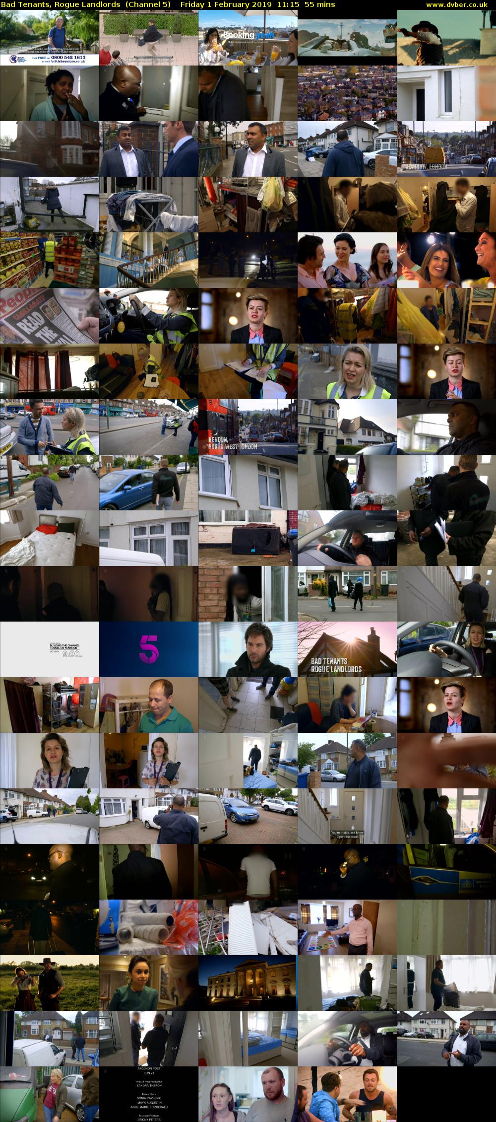 Bad Tenants, Rogue Landlords  (Channel 5) Friday 1 February 2019 11:15 - 12:10