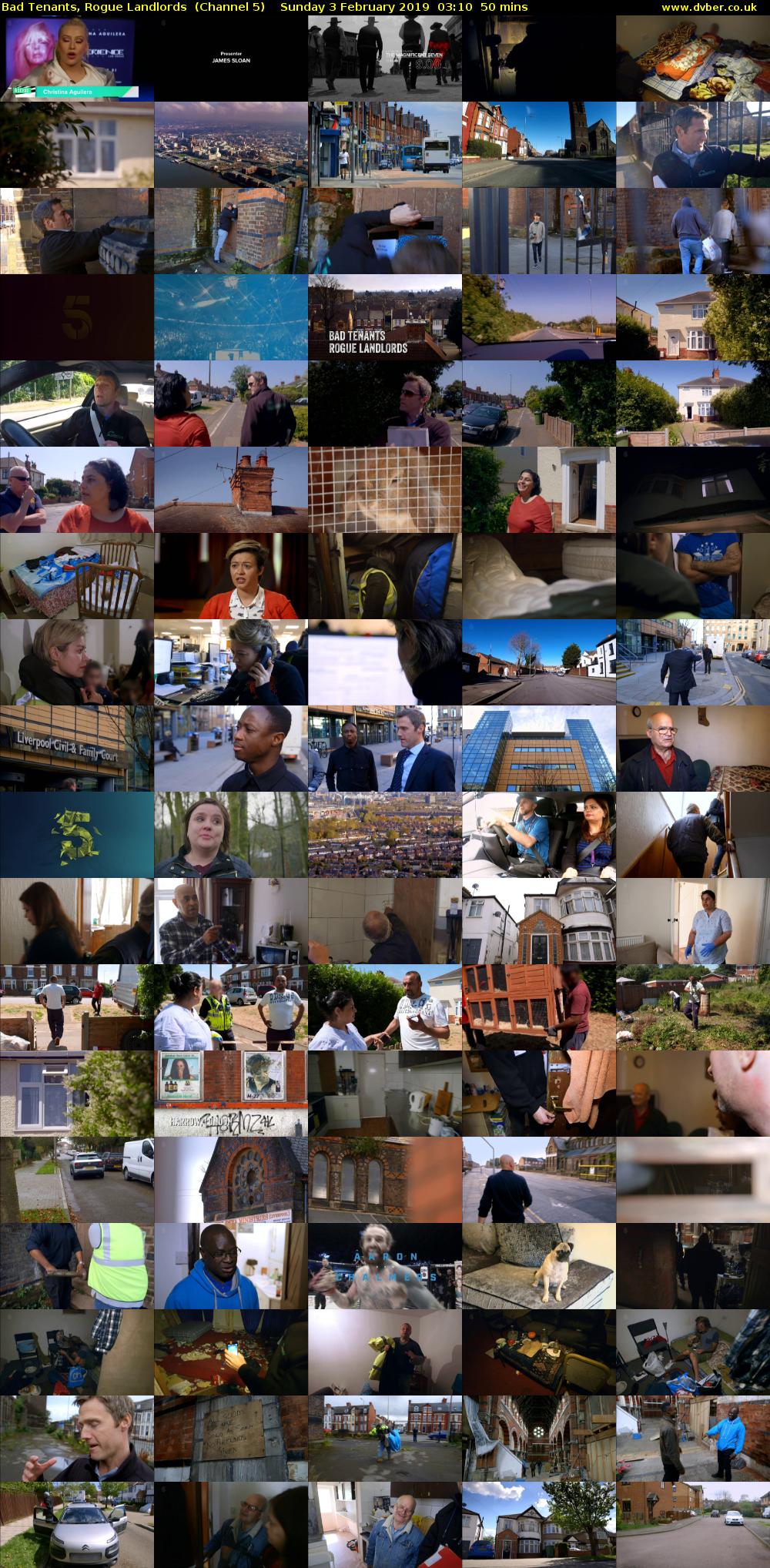 Bad Tenants, Rogue Landlords  (Channel 5) Sunday 3 February 2019 03:10 - 04:00