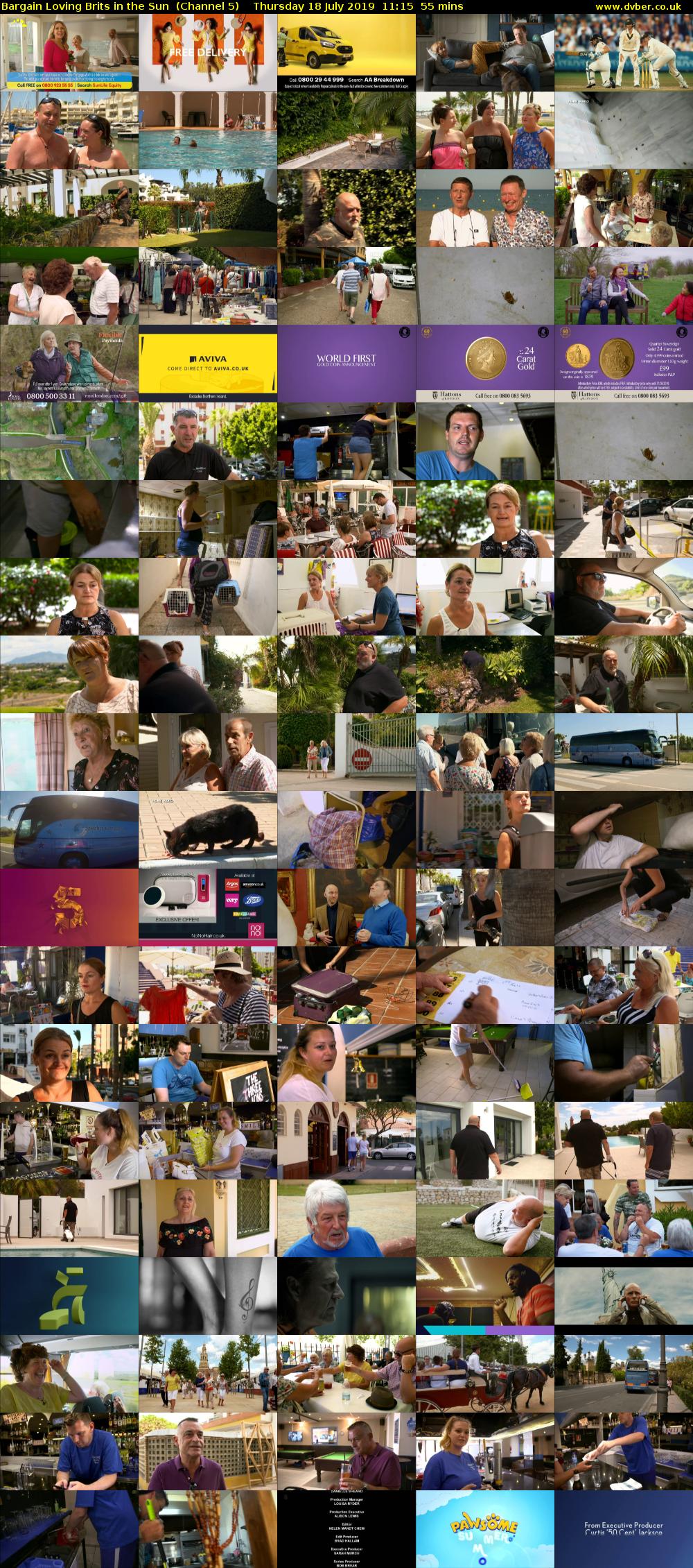 Bargain Loving Brits in the Sun  (Channel 5) Thursday 18 July 2019 11:15 - 12:10