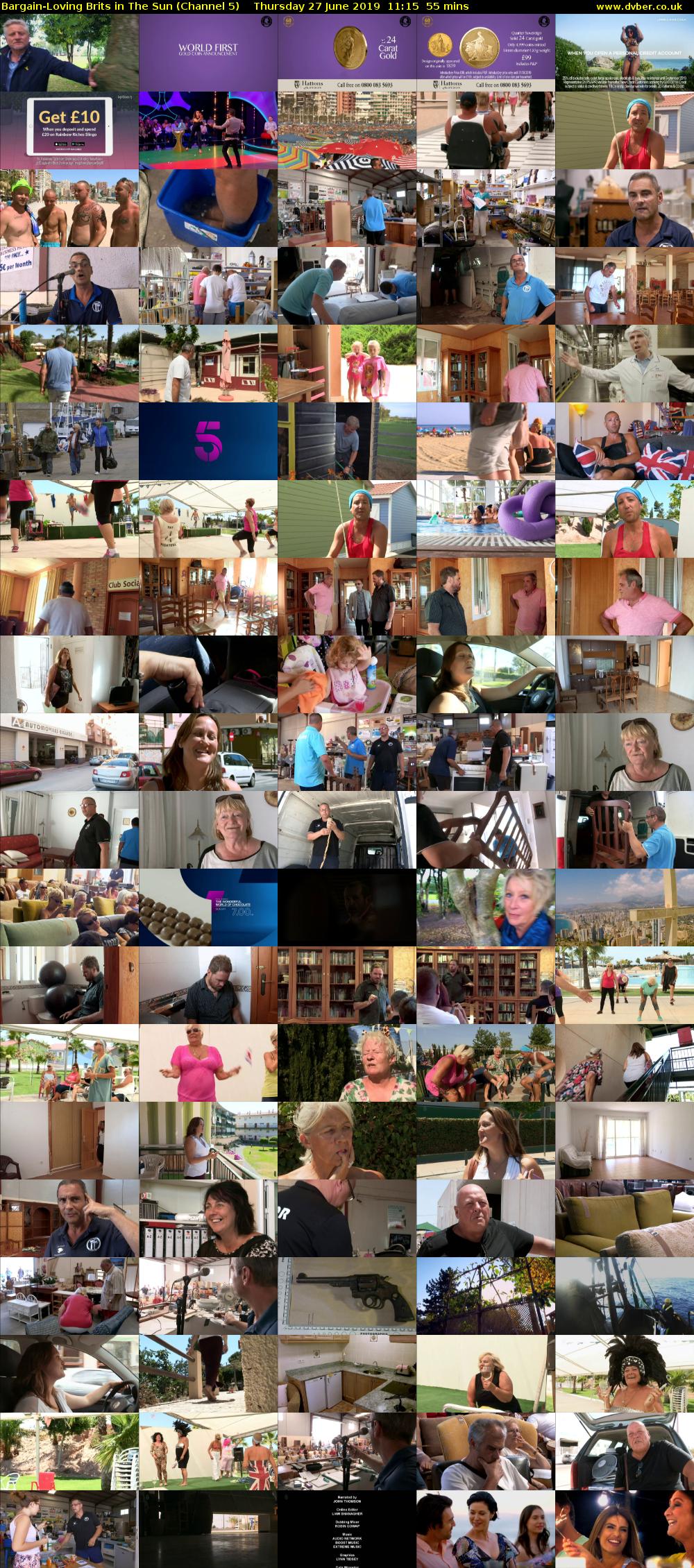Bargain-Loving Brits in The Sun (Channel 5) Thursday 27 June 2019 11:15 - 12:10