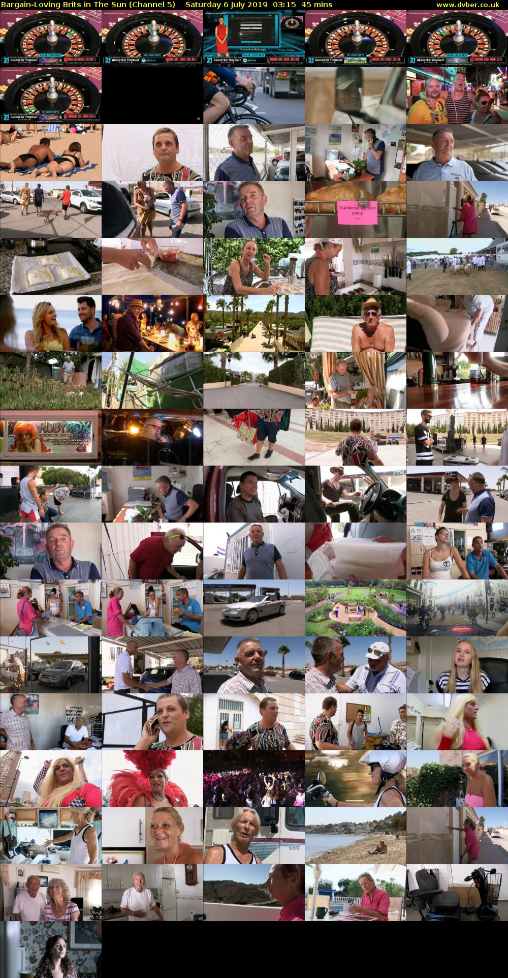 Bargain-Loving Brits in The Sun (Channel 5) Saturday 6 July 2019 03:15 - 04:00
