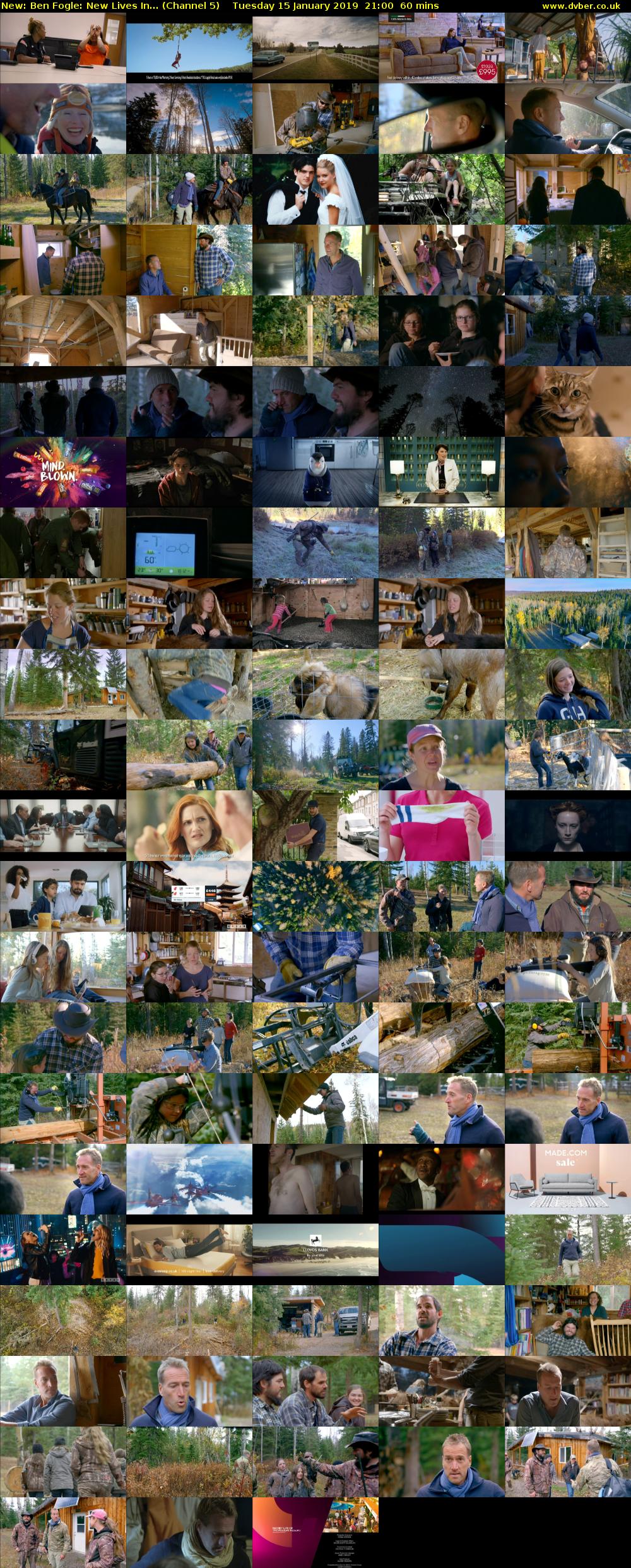 Ben Fogle: New Lives In... (Channel 5) Tuesday 15 January 2019 21:00 - 22:00