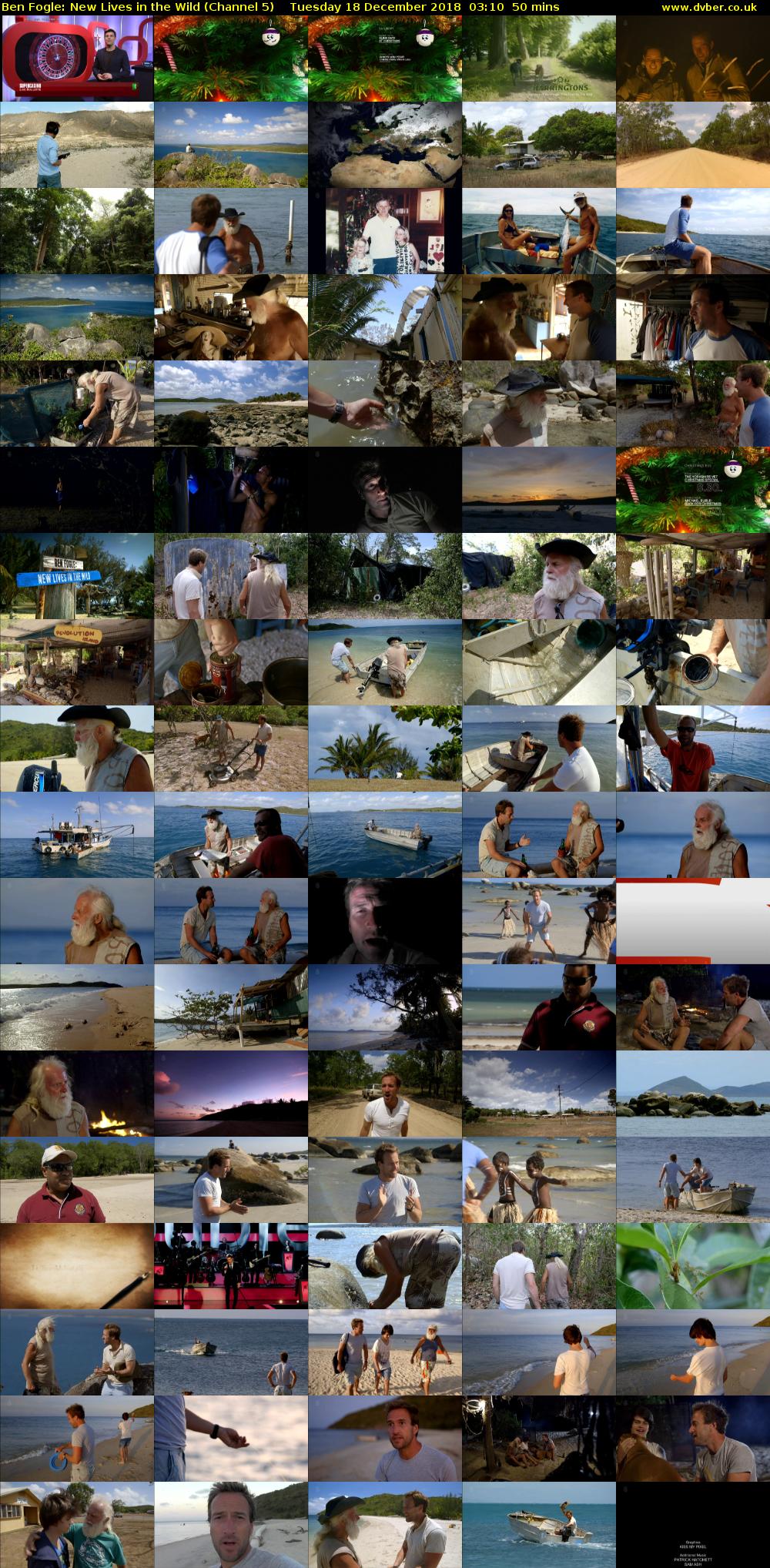 Ben Fogle: New Lives in the Wild (Channel 5) Tuesday 18 December 2018 03:10 - 04:00