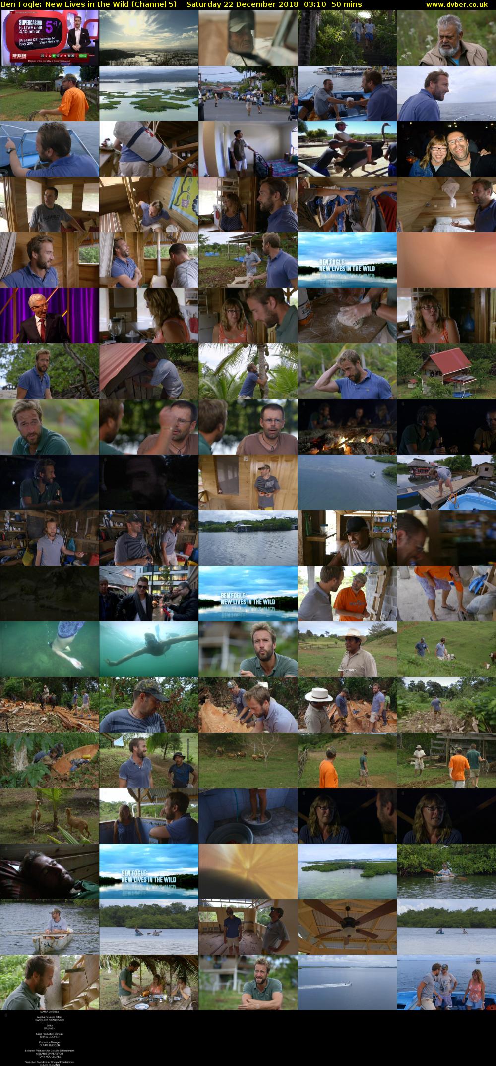 Ben Fogle: New Lives in the Wild (Channel 5) Saturday 22 December 2018 03:10 - 04:00