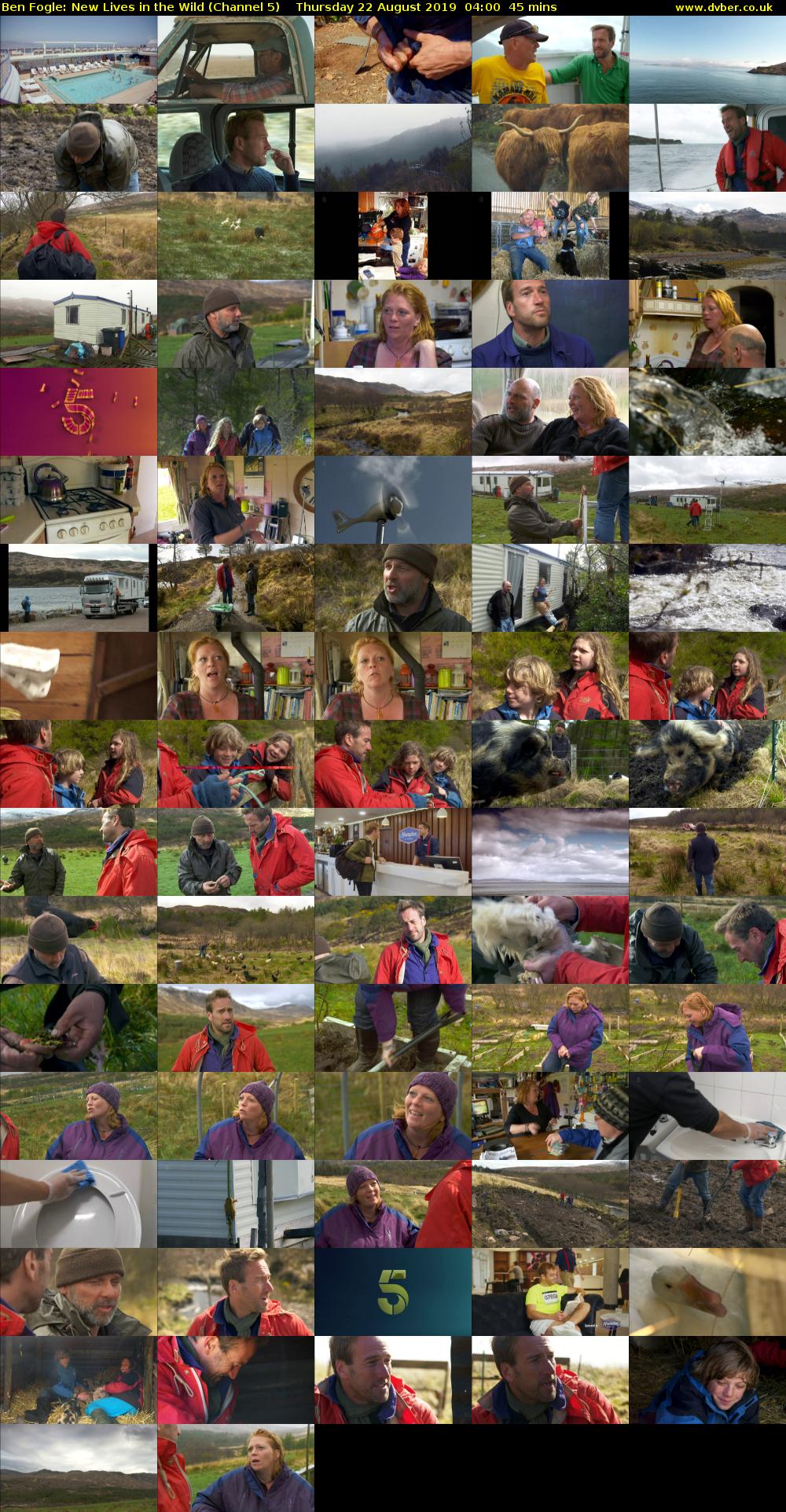 Ben Fogle: New Lives in the Wild (Channel 5) Thursday 22 August 2019 04:00 - 04:45