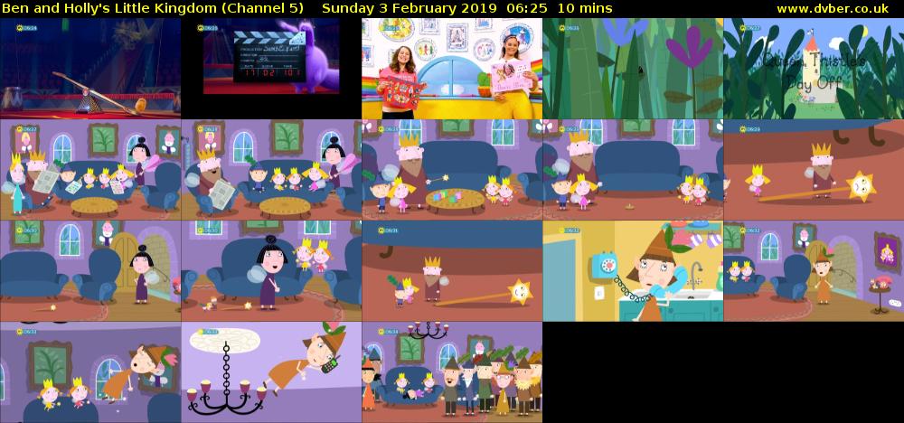 Ben and Holly's Little Kingdom (Channel 5) Sunday 3 February 2019 06:25 - 06:35