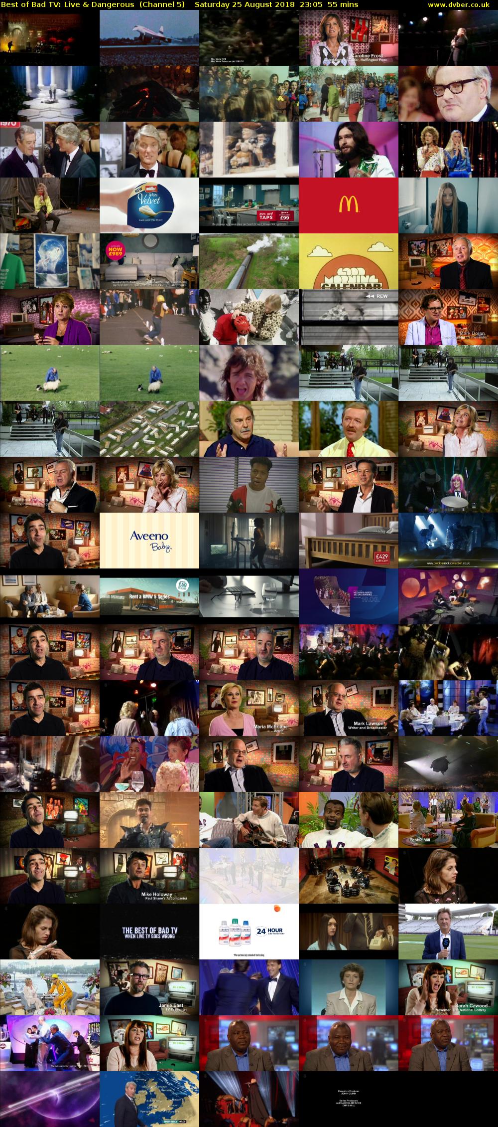 Best of Bad TV: Live & Dangerous  (Channel 5) Saturday 25 August 2018 23:05 - 00:00