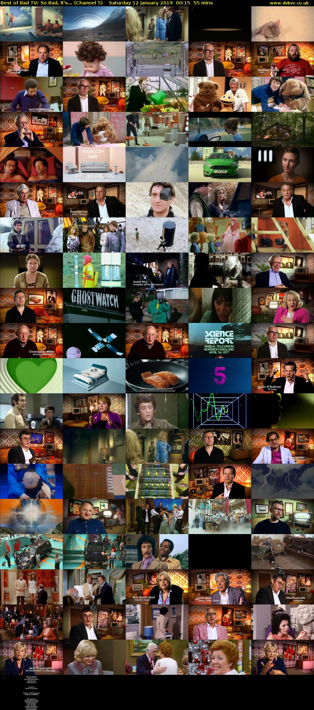 Best of Bad TV: So Bad, It's... (Channel 5) Saturday 12 January 2019 00:15 - 01:10