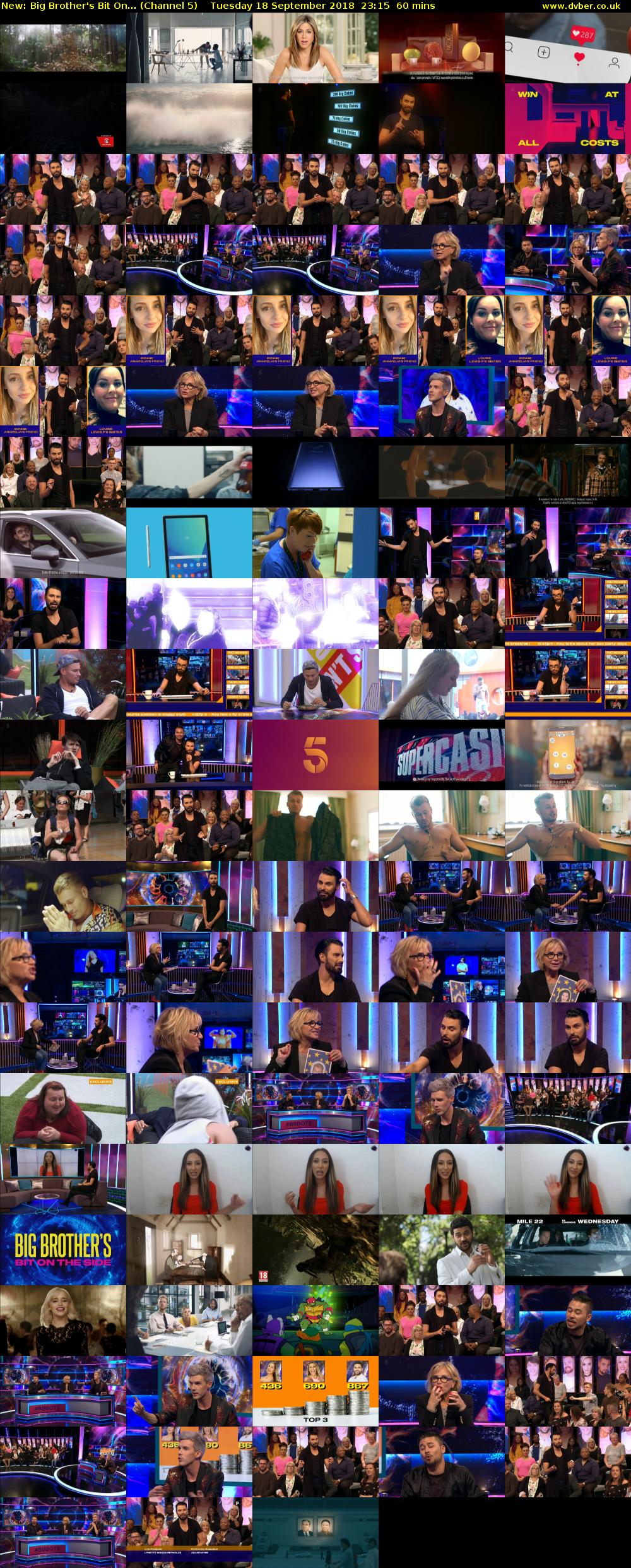 Big Brother's Bit On... (Channel 5) Tuesday 18 September 2018 23:15 - 00:15