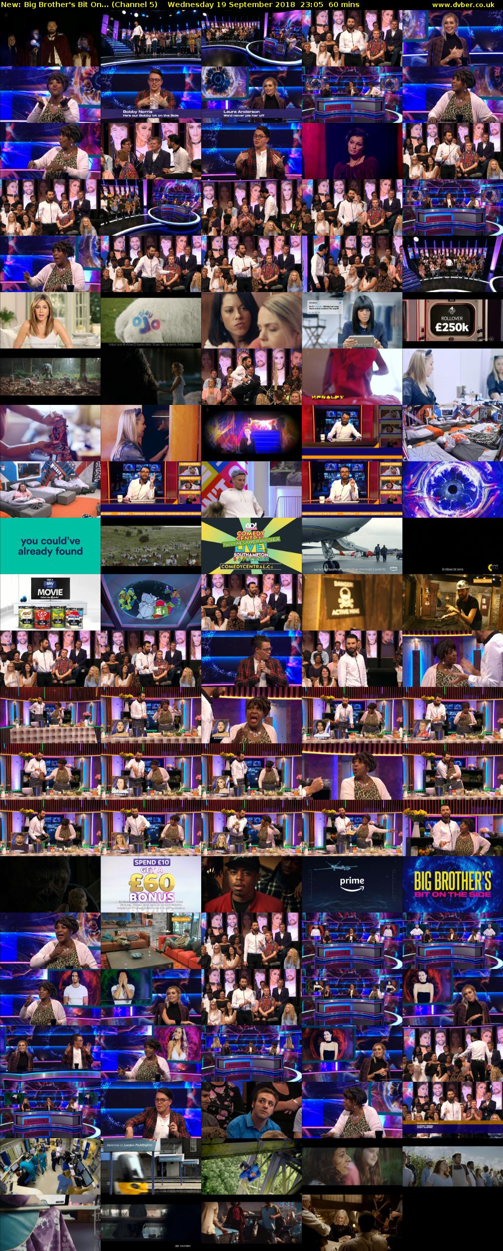 Big Brother's Bit On... (Channel 5) Wednesday 19 September 2018 23:05 - 00:05