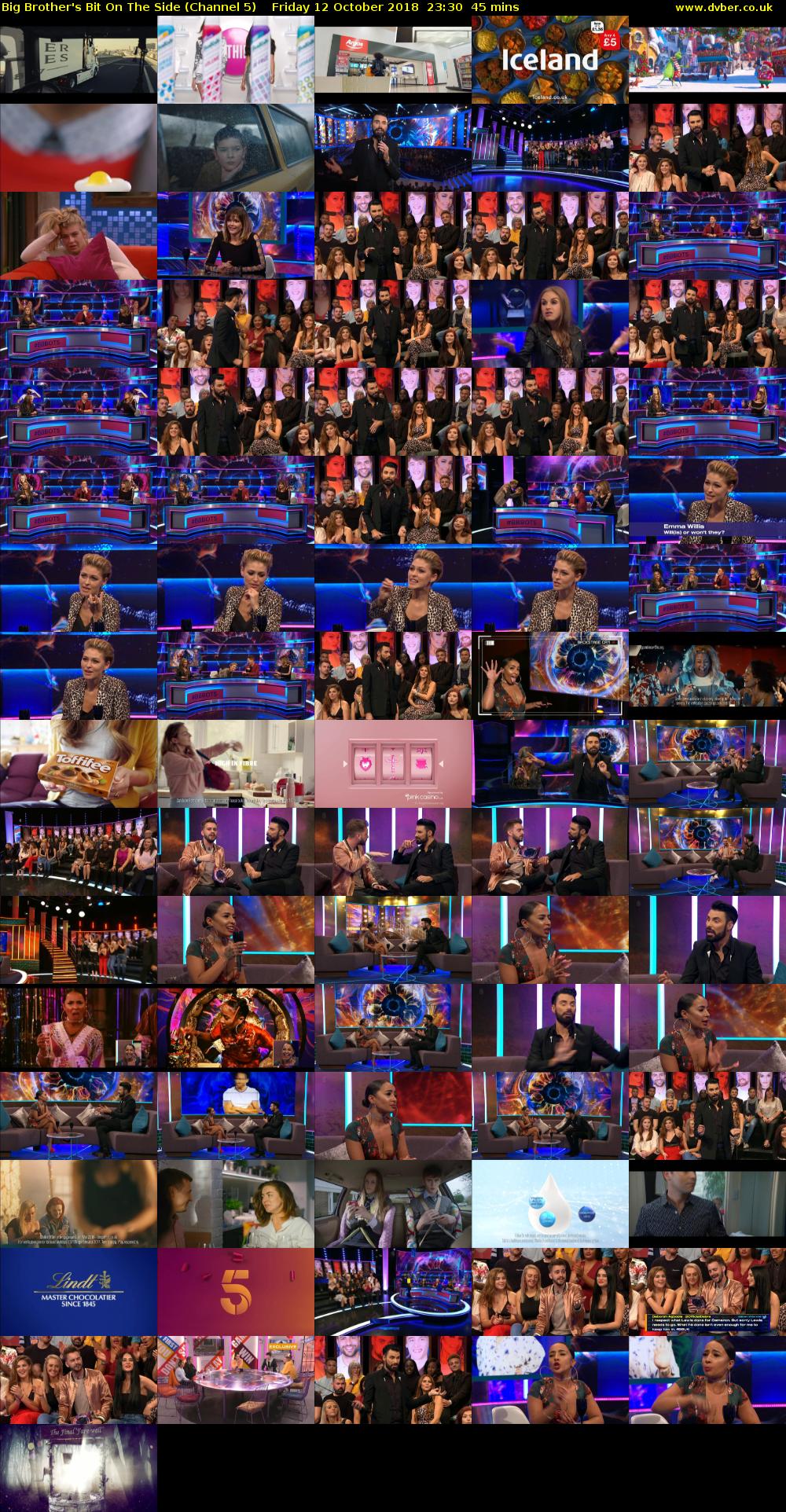 Big Brother's Bit On The Side (Channel 5) Friday 12 October 2018 23:30 - 00:15