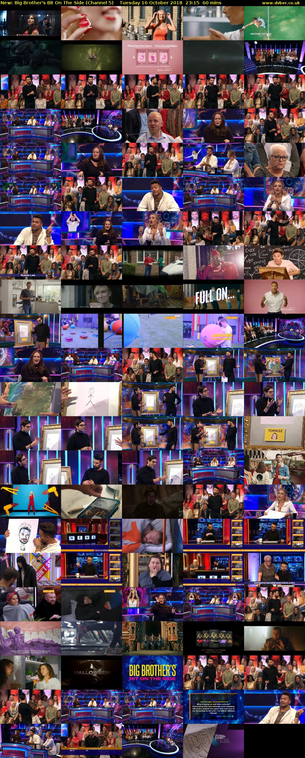 Big Brother's Bit On The Side (Channel 5) Tuesday 16 October 2018 23:15 - 00:15