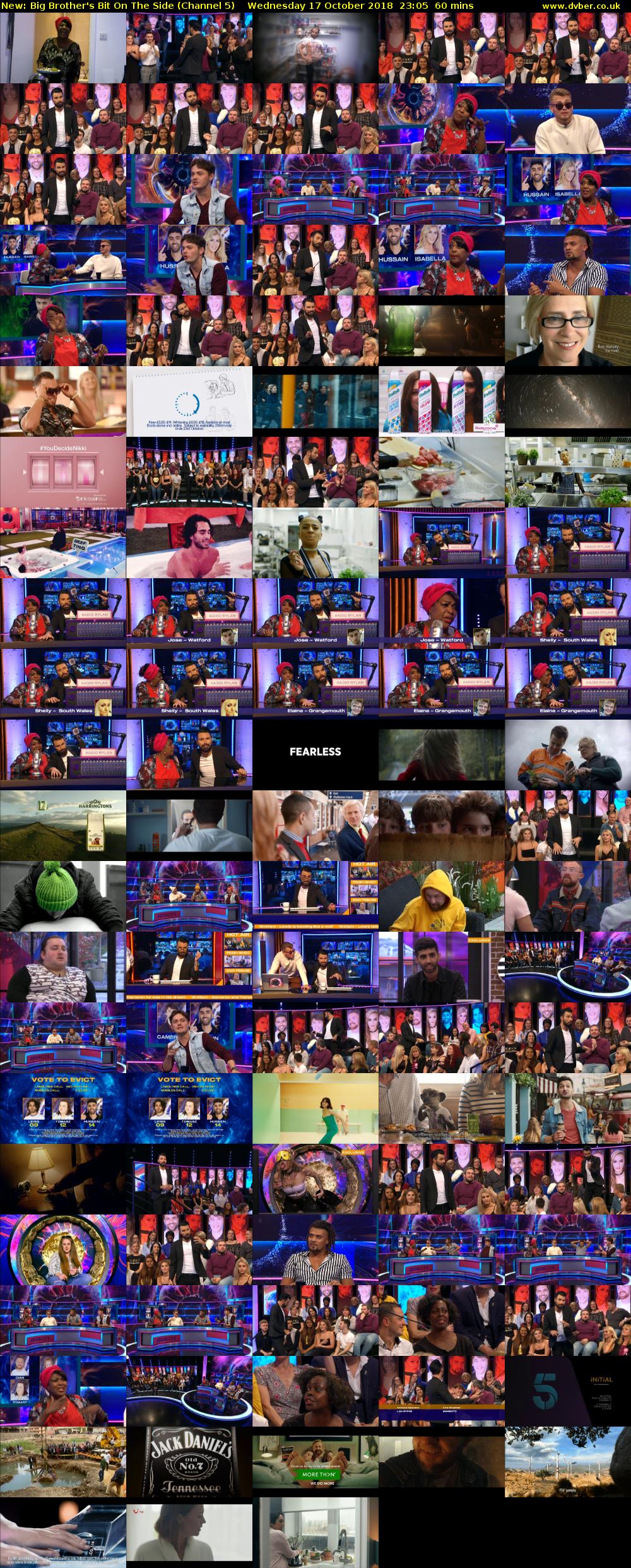 Big Brother's Bit On The Side (Channel 5) Wednesday 17 October 2018 23:05 - 00:05