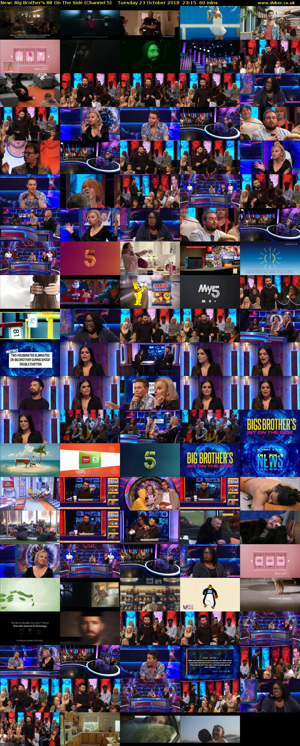 Big Brother's Bit On The Side (Channel 5) Tuesday 23 October 2018 23:15 - 00:15