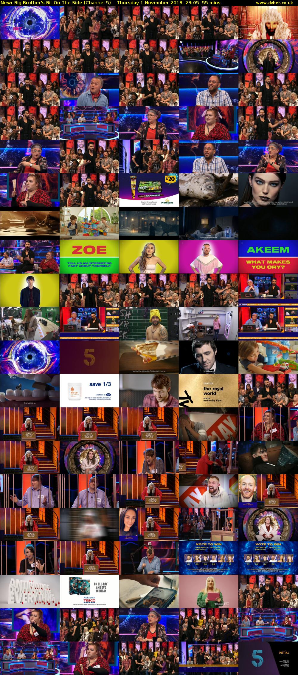 Big Brother's Bit On The Side (Channel 5) Thursday 1 November 2018 23:05 - 00:00