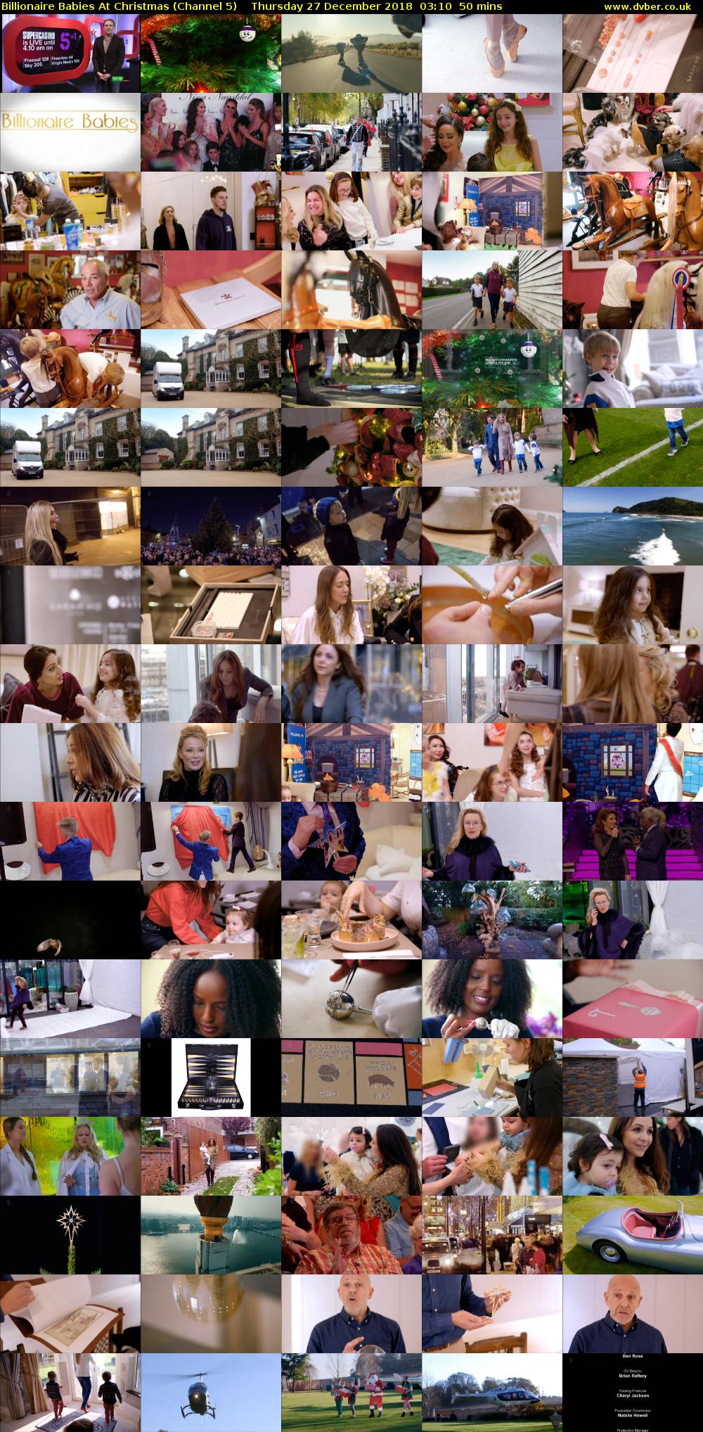 Billionaire Babies At Christmas (Channel 5) Thursday 27 December 2018 03:10 - 04:00