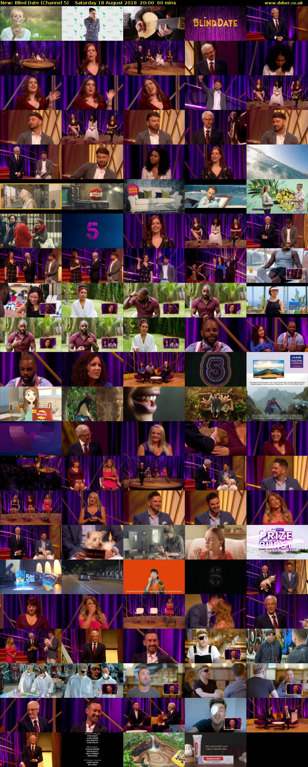 Blind Date (Channel 5) Saturday 18 August 2018 20:00 - 21:00