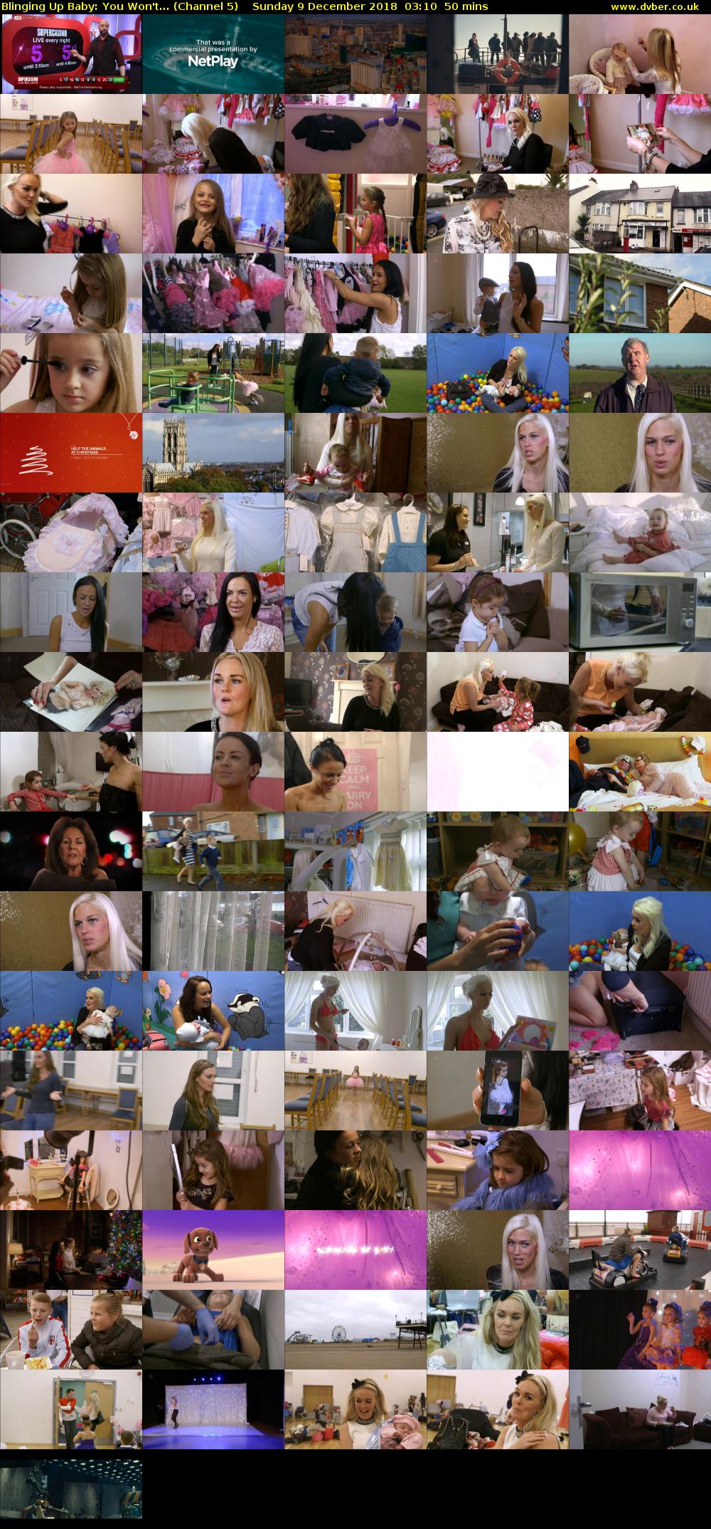 Blinging Up Baby: You Won't... (Channel 5) Sunday 9 December 2018 03:10 - 04:00