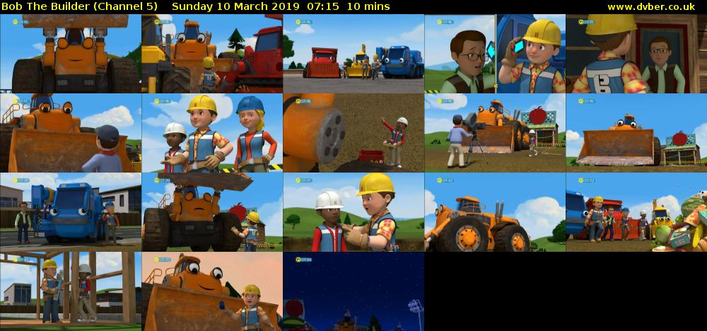 Bob The Builder (Channel 5) Sunday 10 March 2019 07:15 - 07:25