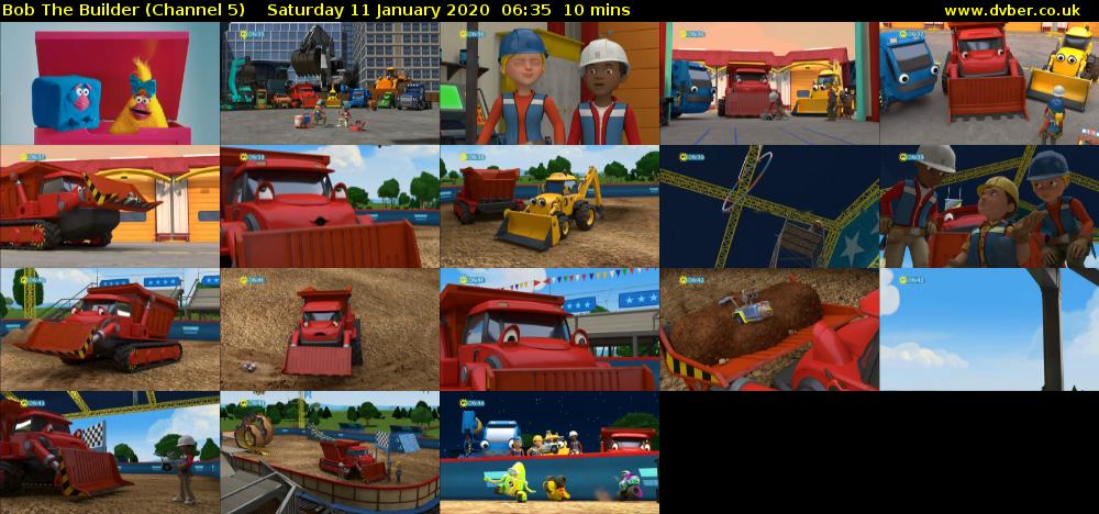 Bob The Builder (Channel 5) Saturday 11 January 2020 06:35 - 06:45