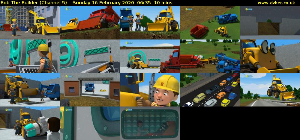 Bob The Builder (Channel 5) Sunday 16 February 2020 06:35 - 06:45