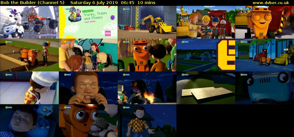 Bob the Builder (Channel 5) Saturday 6 July 2019 06:45 - 06:55