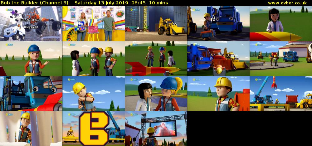 Bob the Builder (Channel 5) Saturday 13 July 2019 06:45 - 06:55