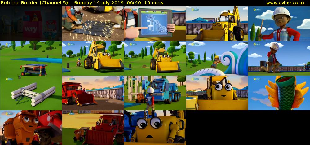 Bob the Builder (Channel 5) Sunday 14 July 2019 06:40 - 06:50