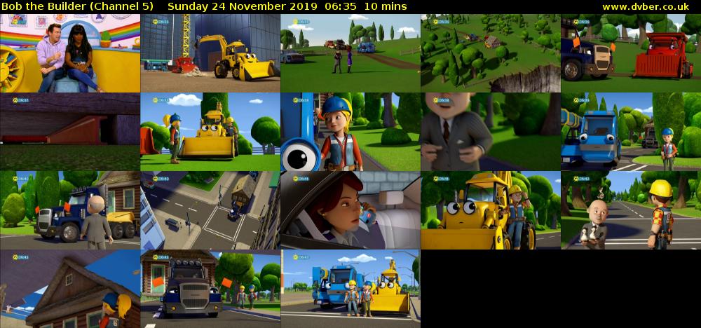Bob the Builder (Channel 5) Sunday 24 November 2019 06:35 - 06:45