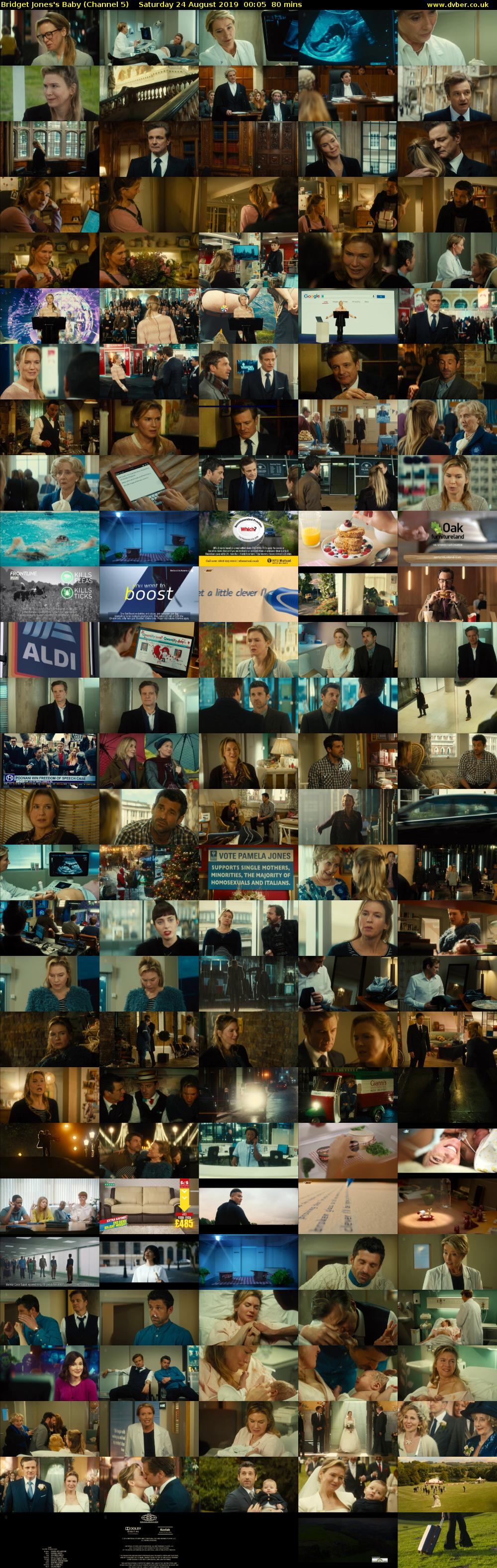 Bridget Jones's Baby (Channel 5) Saturday 24 August 2019 00:05 - 01:25