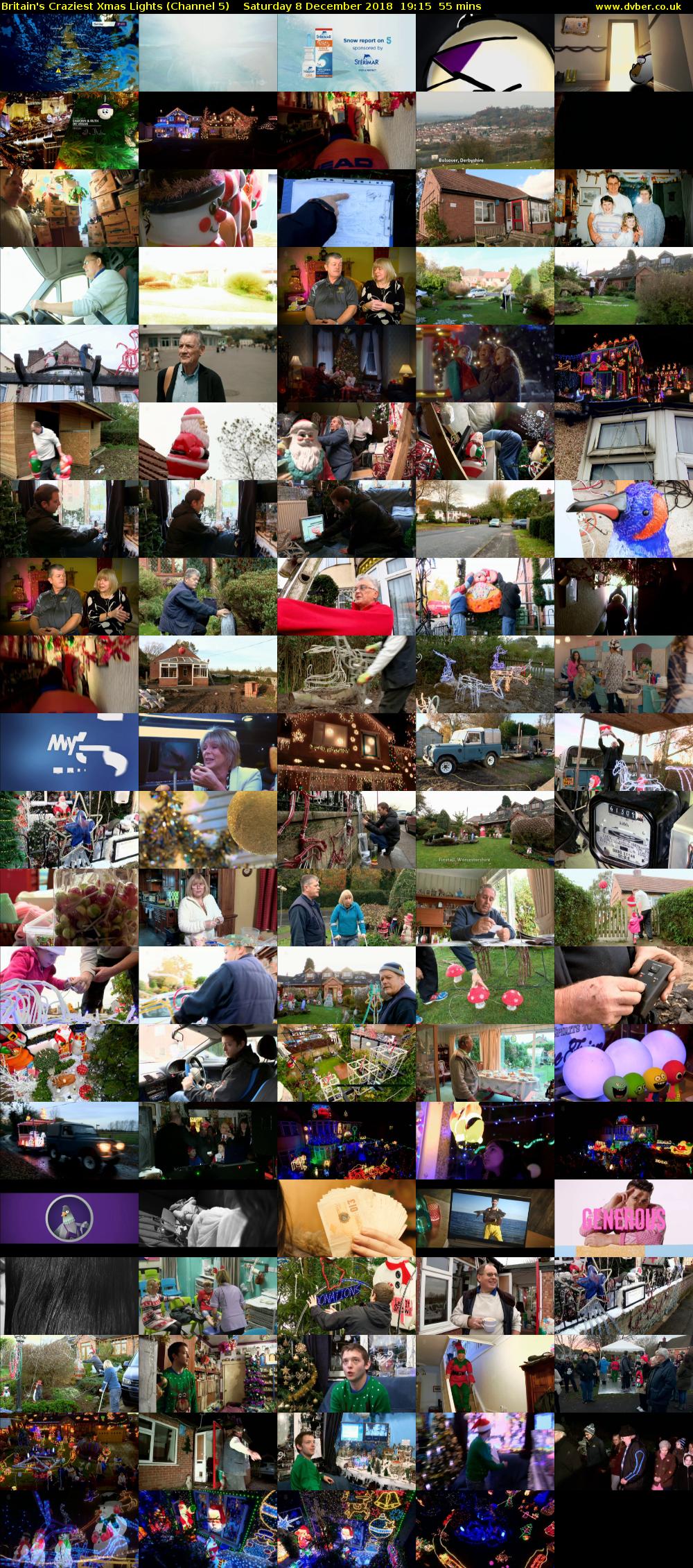 Britain's Craziest Xmas Lights (Channel 5) Saturday 8 December 2018 19:15 - 20:10