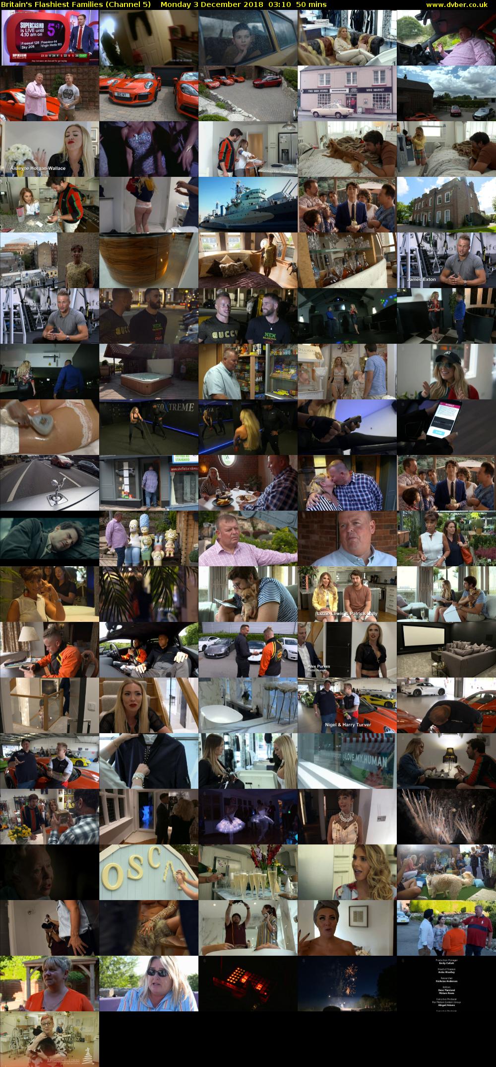 Britain's Flashiest Families (Channel 5) Monday 3 December 2018 03:10 - 04:00