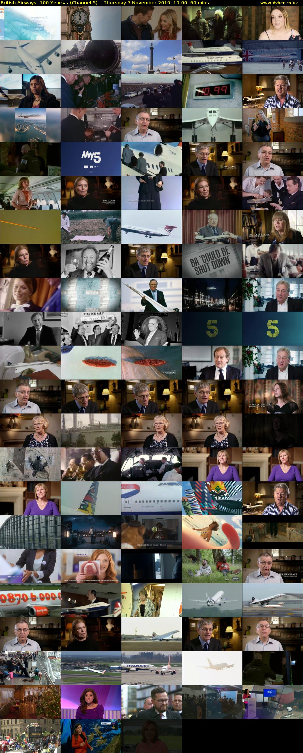 British Airways: 100 Years... (Channel 5) Thursday 7 November 2019 19:00 - 20:00
