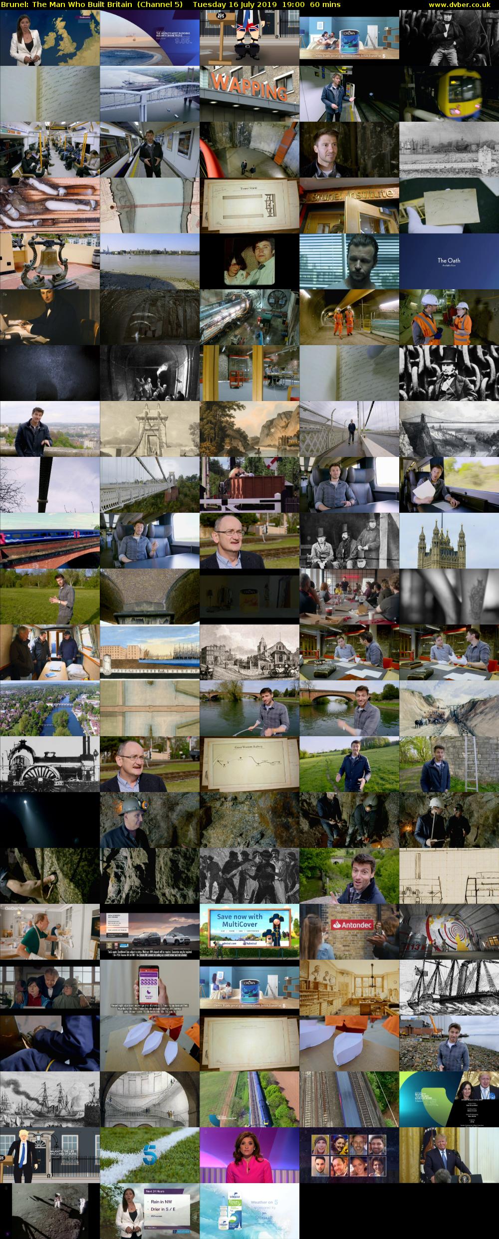 Brunel: The Man Who Built Britain  (Channel 5) Tuesday 16 July 2019 19:00 - 20:00