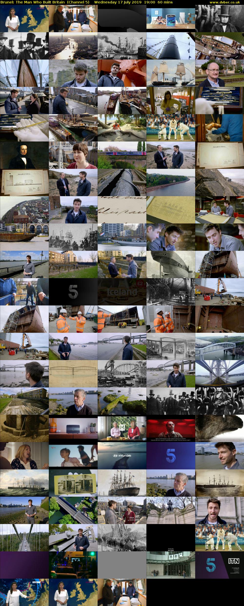 Brunel: The Man Who Built Britain  (Channel 5) Wednesday 17 July 2019 19:00 - 20:00