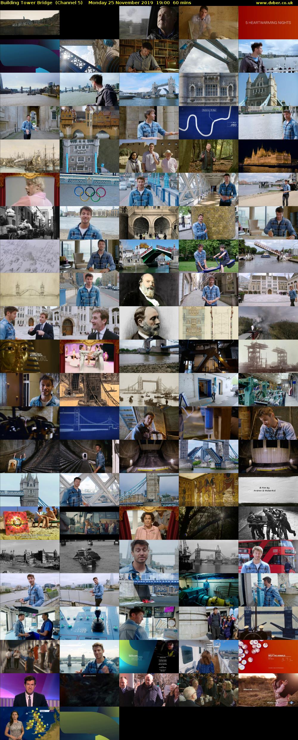 Building Tower Bridge  (Channel 5) Monday 25 November 2019 19:00 - 20:00