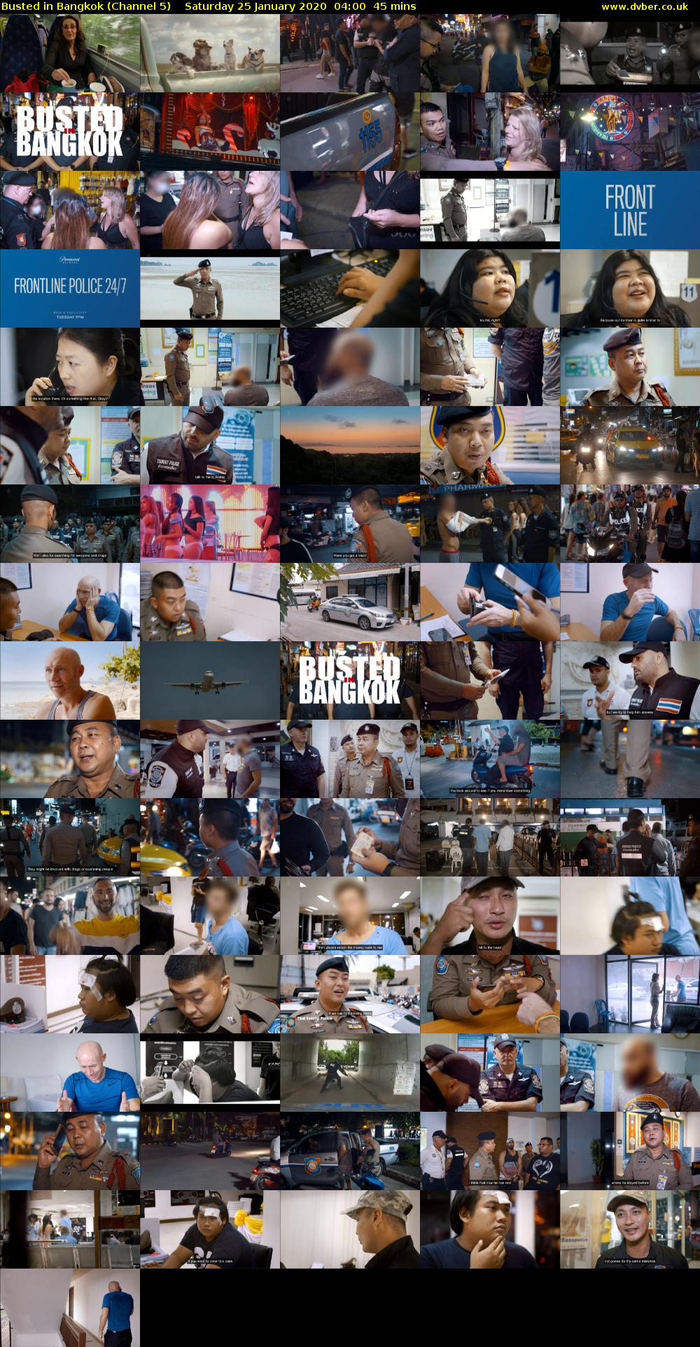 Busted in Bangkok (Channel 5) Saturday 25 January 2020 04:00 - 04:45