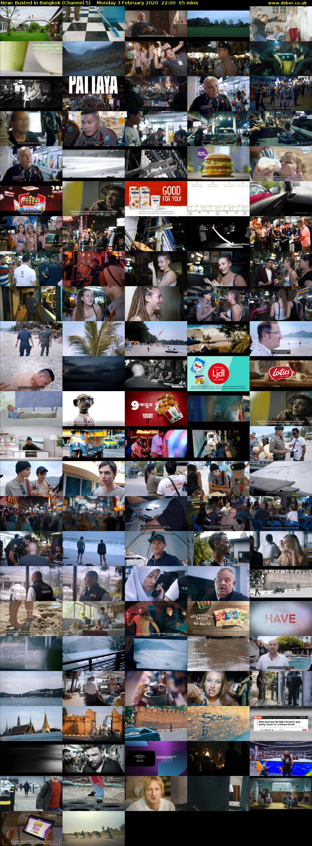 Busted in Bangkok (Channel 5) Monday 3 February 2020 22:00 - 23:05
