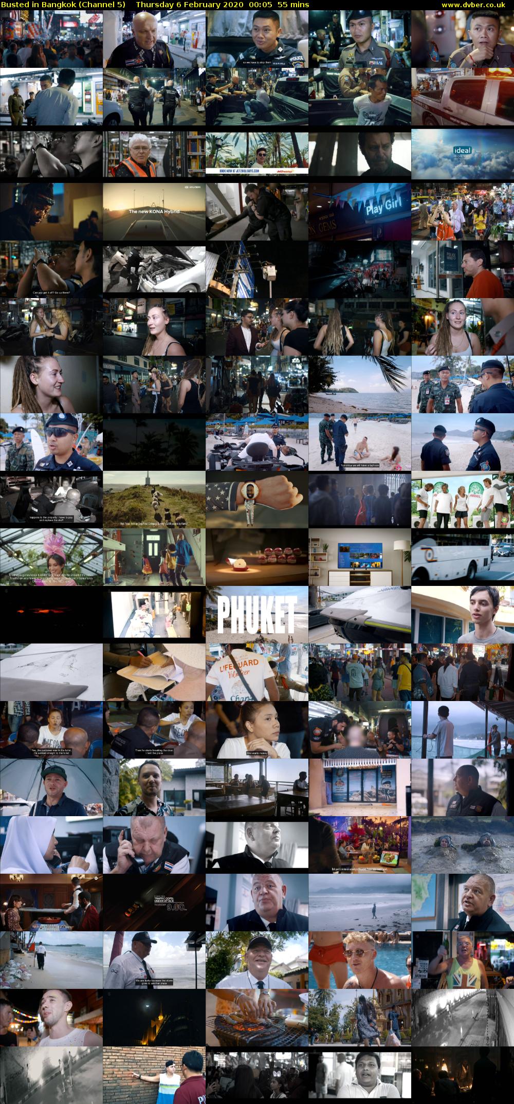 Busted in Bangkok (Channel 5) Thursday 6 February 2020 00:05 - 01:00