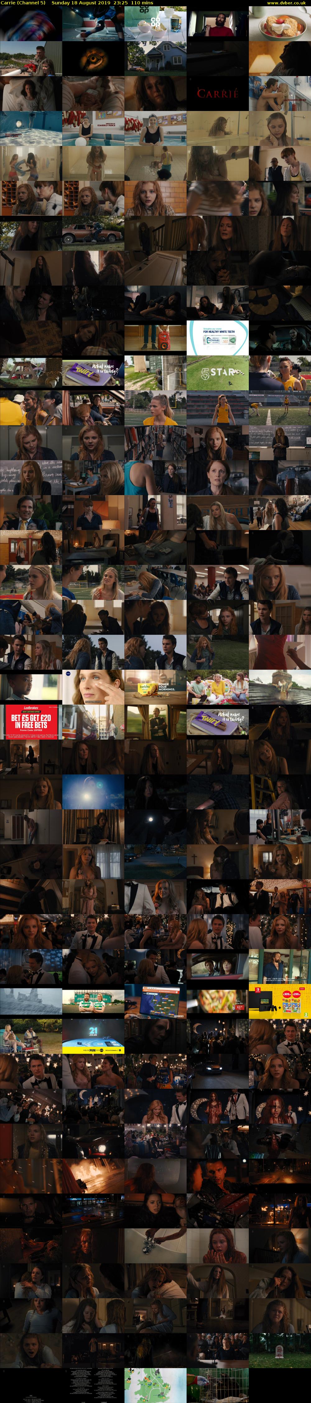 Carrie (Channel 5) Sunday 18 August 2019 23:25 - 01:15