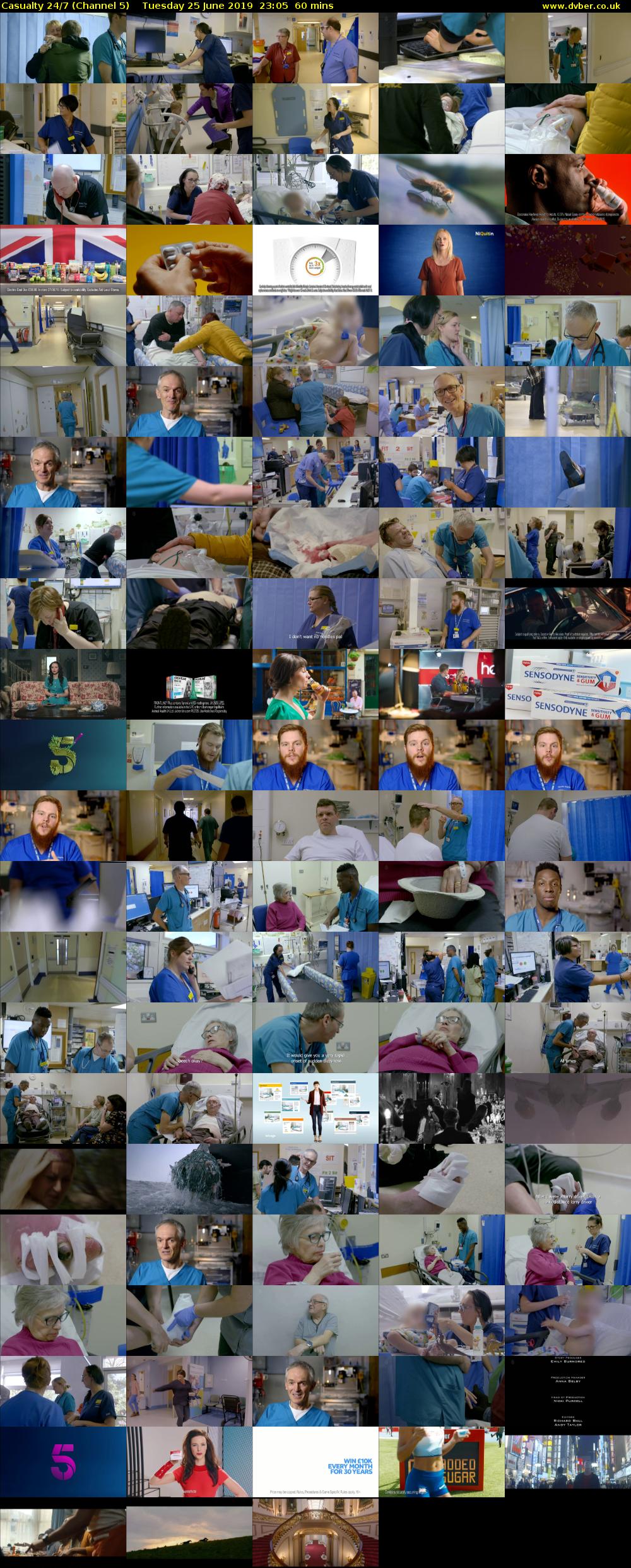 Casualty 24/7 (Channel 5) Tuesday 25 June 2019 23:05 - 00:05