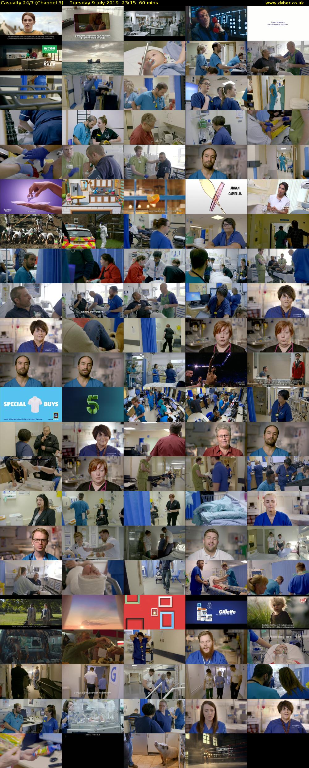 Casualty 24/7 (Channel 5) Tuesday 9 July 2019 23:15 - 00:15