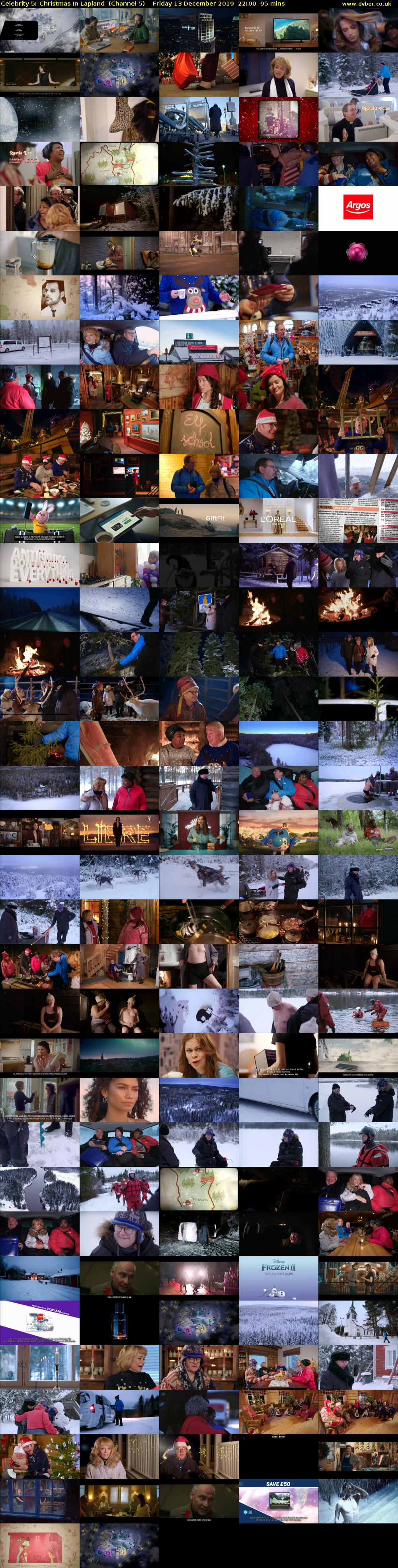 Celebrity 5: Christmas In Lapland  (Channel 5) Friday 13 December 2019 22:00 - 23:35